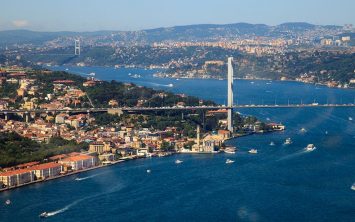 Istanbul in Bospor vez med Evropo in Azijo