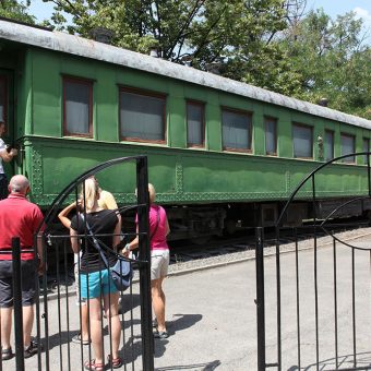 Vagon, prvotno narejen za ruskega carja, ki ga je kasneje uporabljal Stalin